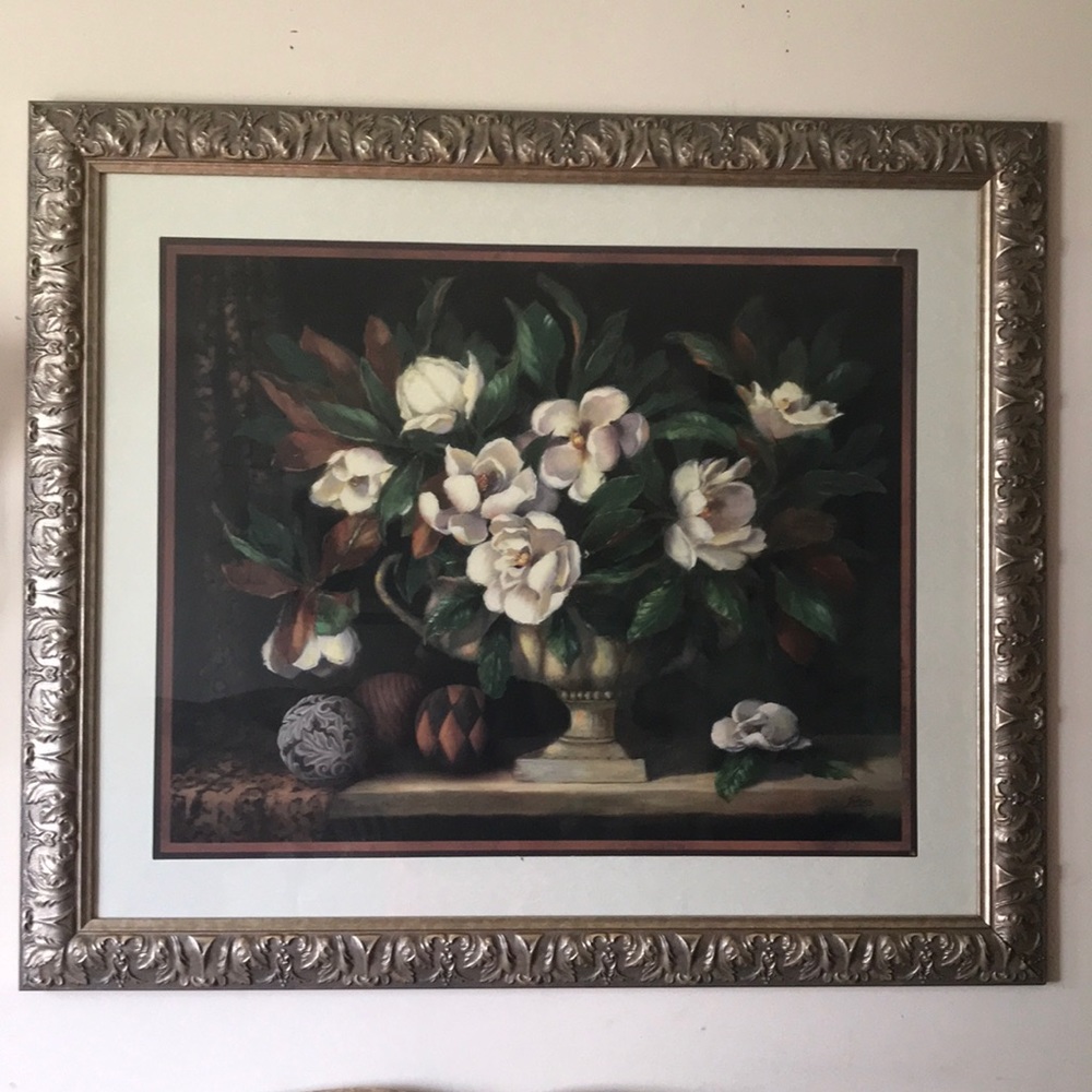 Home interiors Magnolias wall art decor